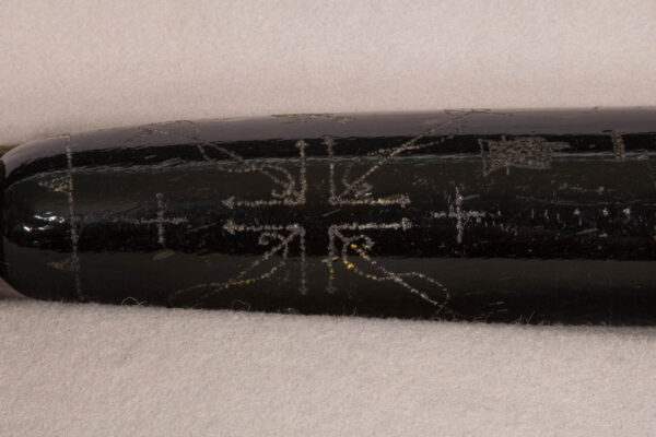 Rare Dark Brown Glass Rolling Pin - Image 4