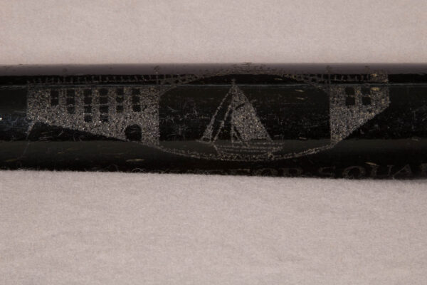Rare Dark Brown Glass Rolling Pin - Image 3