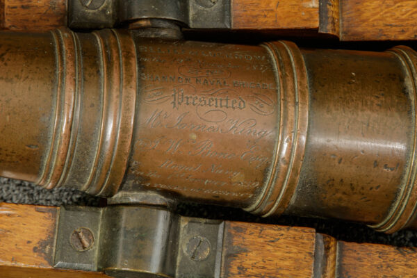Rare Small Presentation Cannon on Wooden Carriage - Image 3