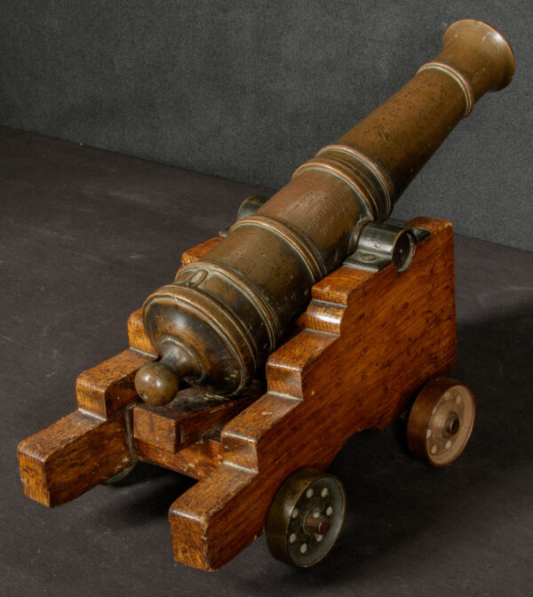 Rare Small Presentation Cannon on Wooden Carriage - Image 11