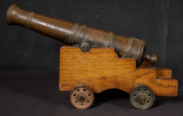 Rare Small Presentation Cannon on Wooden Carriage - Image 9