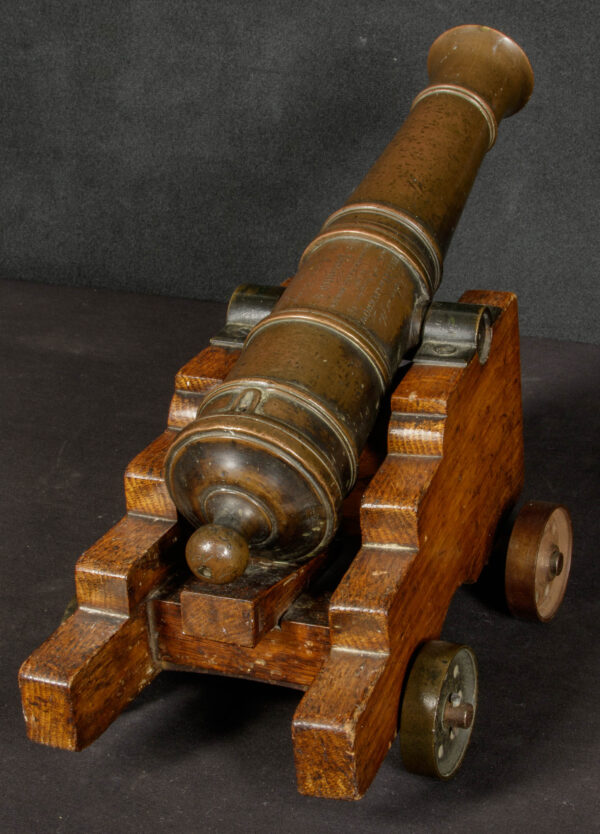 Rare Small Presentation Cannon on Wooden Carriage - Image 8