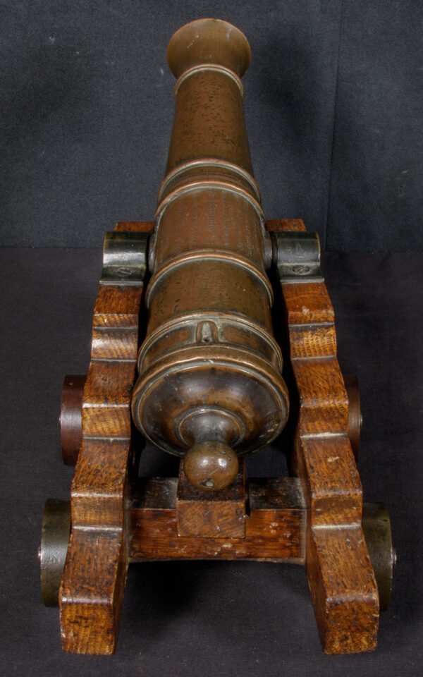 Rare Small Presentation Cannon on Wooden Carriage - Image 7