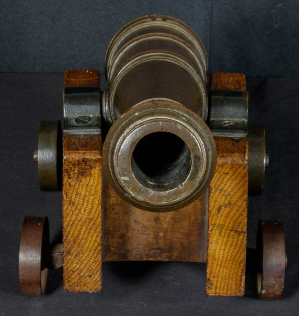 Rare Small Presentation Cannon on Wooden Carriage - Image 6