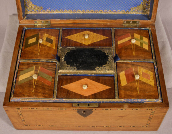 Trinity Sewing Box with Three Masted Ship - Image 5