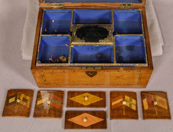 Trinity Sewing Box with Three Masted Ship - Image 4