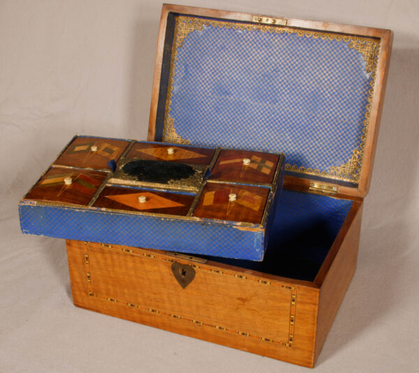 Trinity Sewing Box with Three Masted Ship - Image 2