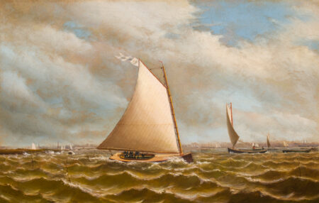Catboats on Oyster Bay, Long Island