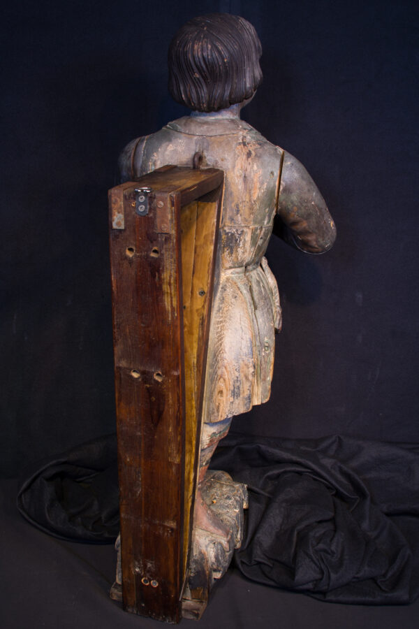American Ship's Figurehead of a Young Boy Holding a Dove - Image 8