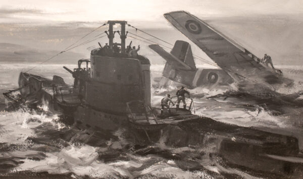 British Submarine H.M.S. SEALION  Rescues a P-51 Mustang Pilot - Image 7