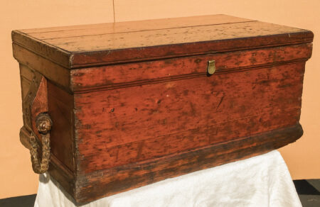 Sailor's Pine Sea Chest with Beckets