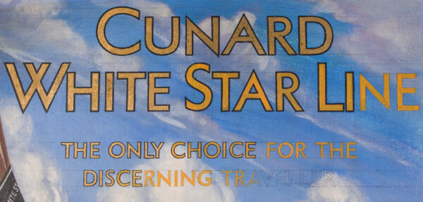 Cunard-White Star Lines R.M.S. QUEEN MARY and Moet Chandon Original Advertising Art - Image 3