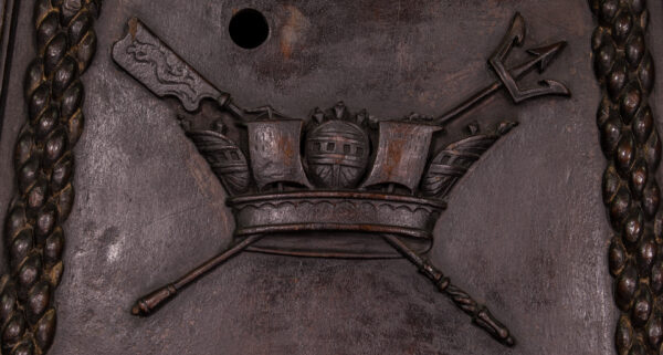 Carved Gangway Board with Anchor and Crown - Image 5