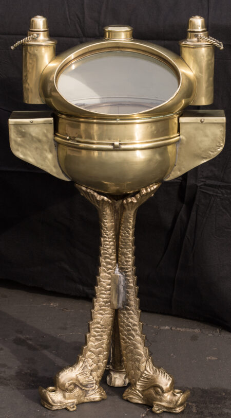 American Cast Brass Dolphin Binnacle