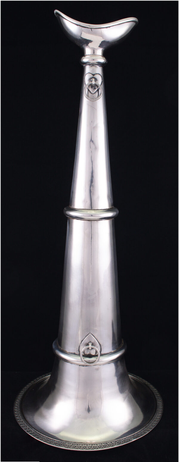 Solid Silver Presentation Land Hailer Speaking Trumpet - Image 2