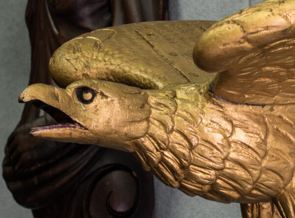 Carved Gilt Figurehead of an Eagle from Schooner FLEETWING - Image 7