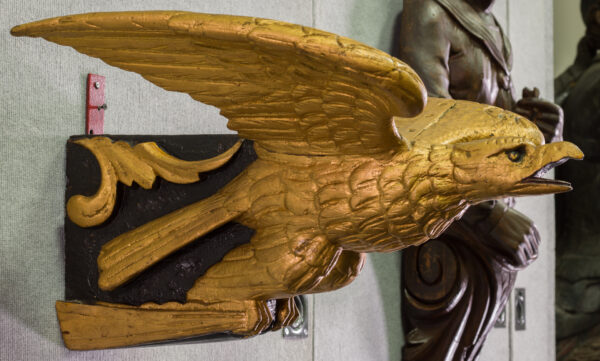Carved Gilt Figurehead of an Eagle from Schooner FLEETWING - Image 5