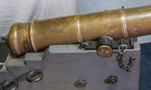 18th Century French Model 1756 Naval Cannon on Carriage - Image 9