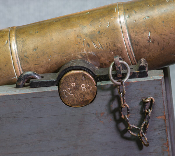 18th Century French Model 1756 Naval Cannon on Carriage - Image 7