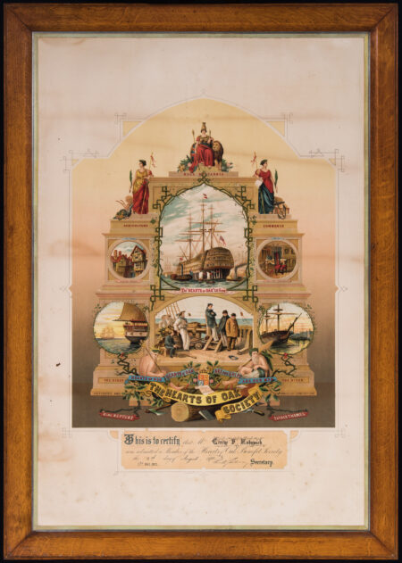 Full Color British Hearts of Oak Membership Lithograph