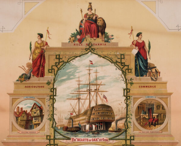Full Color British Hearts of Oak Membership Lithograph - Image 4