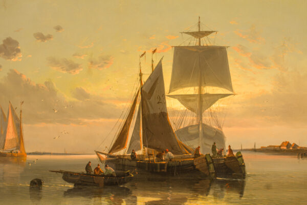 Fishing Boats at Sunset - Image 4