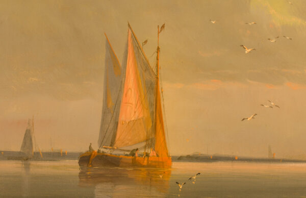 Fishing Boats at Sunset - Image 3