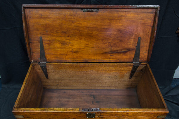 Camphor Wood and Brass Sea Chest Owned by a Danish Sea Captain - Image 6