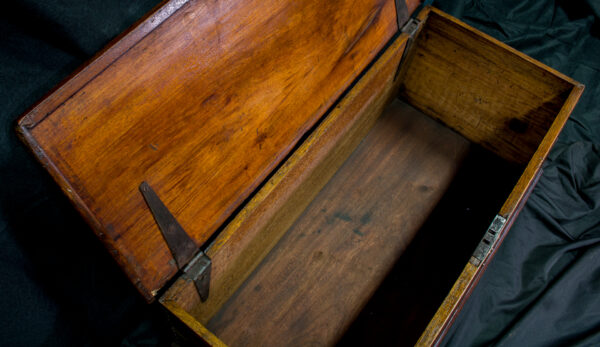Camphor Wood and Brass Sea Chest Owned by a Danish Sea Captain - Image 5