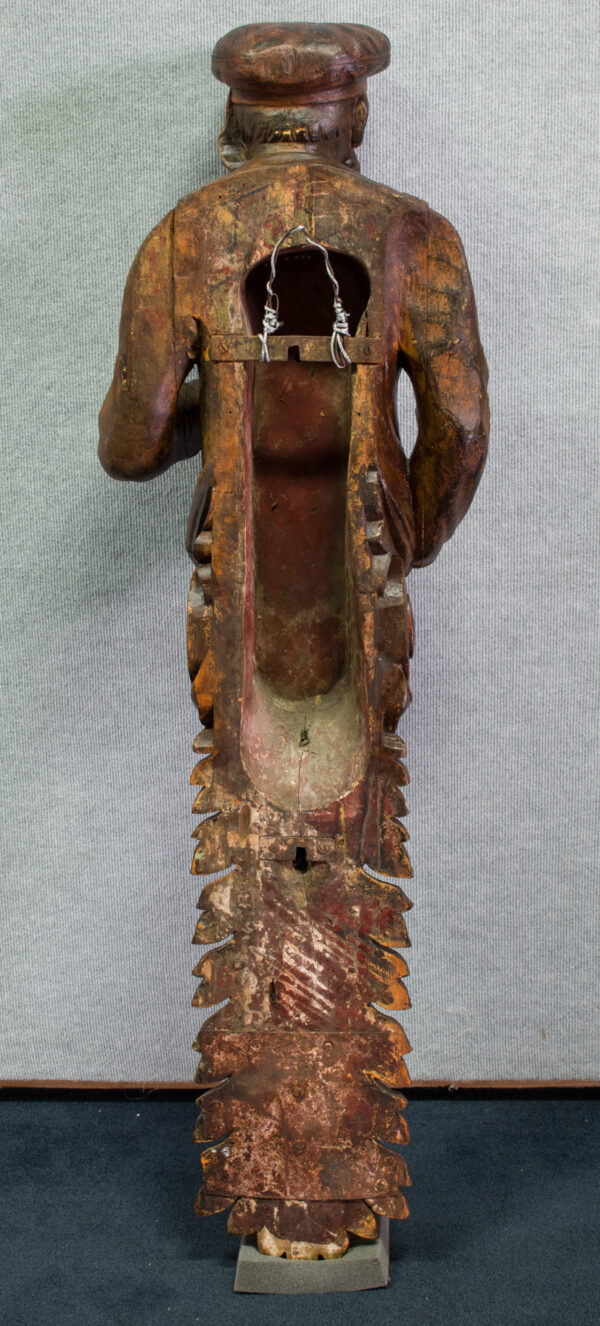 Rare Pair of Large Carved Marine Figures, Circa 1870 - Image 2