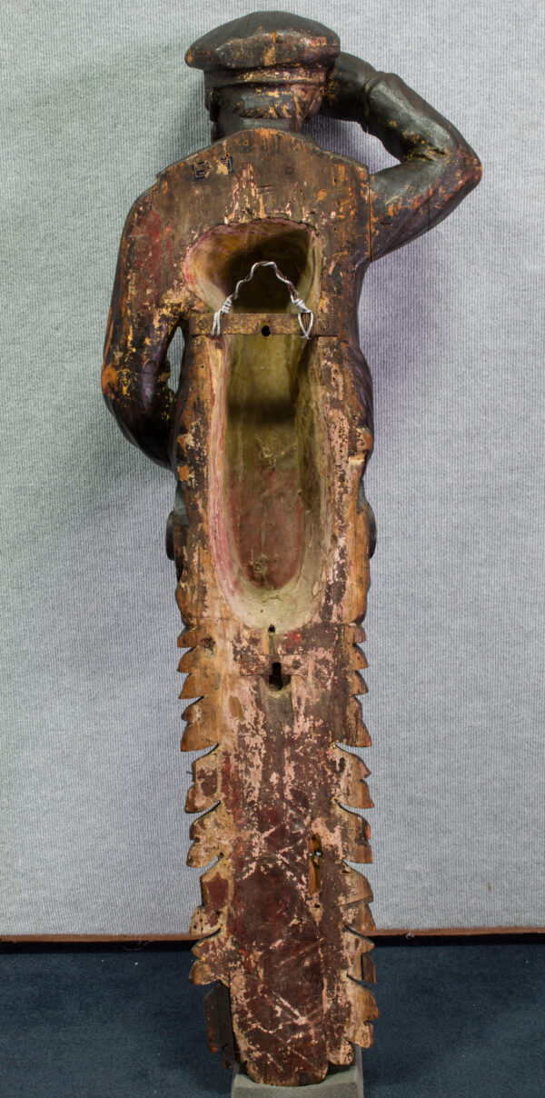 Rare Pair of Large Carved Marine Figures, Circa 1870 - Image 8
