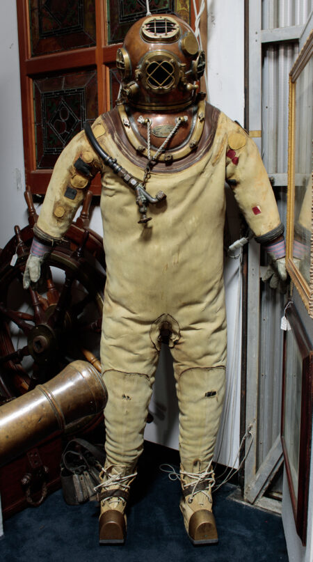 USN Morse Mark V Dive Helmet, Suit and Gear