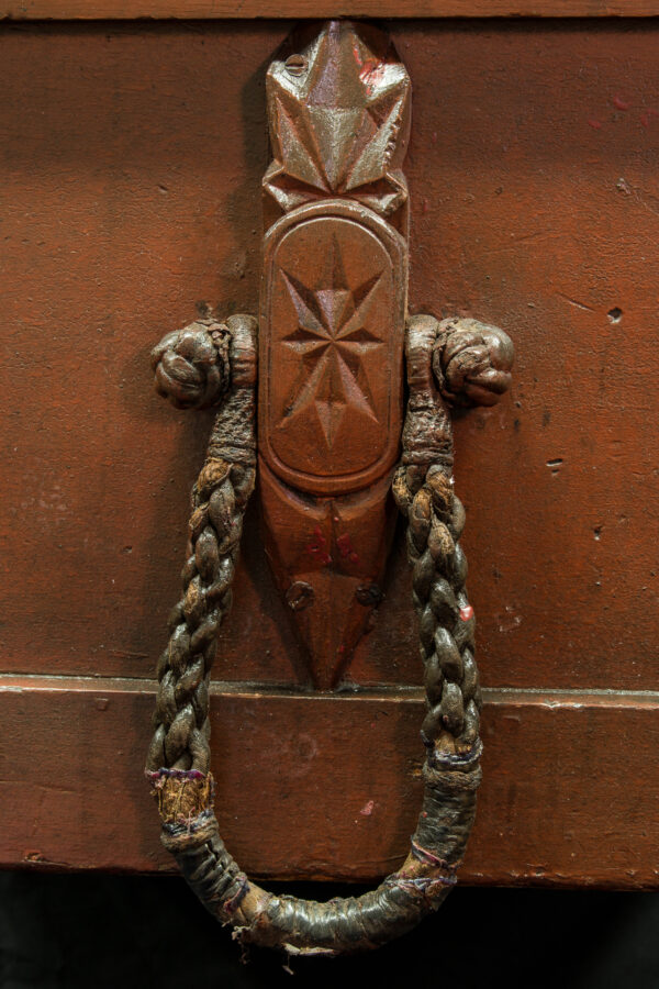 American Painted Pine Sea Chest - Image 7
