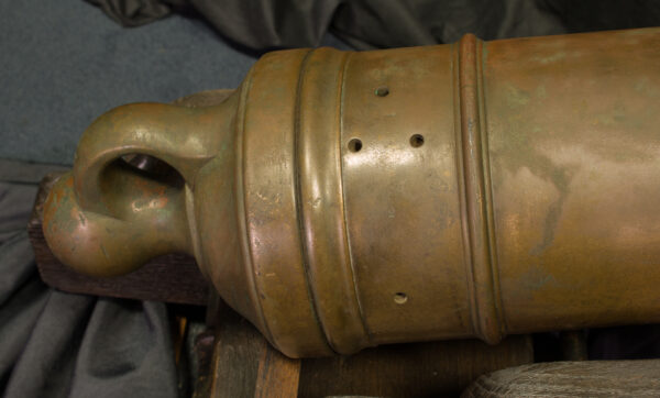 18th Century Bronze British Naval Cannon on Original Carriage - Image 2
