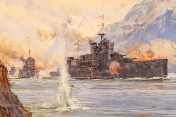 H.M.S. WARSPITE at the Second Battle of Narvik, WWII - Image 4
