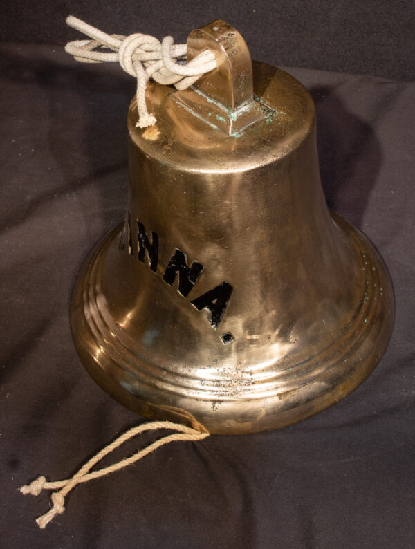 Ships Bell from the Swedish Cargo Ship MINNA of 1922 - Image 4