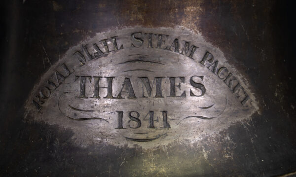 Ship's Bell from the Royal Mail Steamship Packet THAMES of 1841 - Image 9
