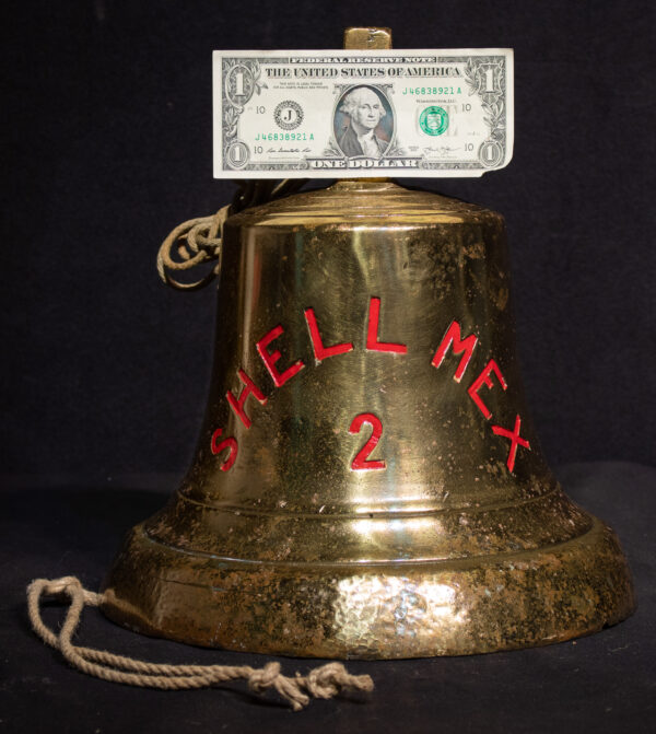 Ships Bell from the Oil Tanker SHELL MEX 2 - Image 5