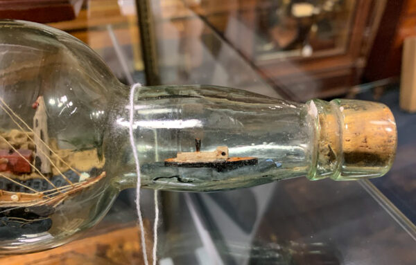 Ship in a Bottle with City Scene and Tug in the Neck - Image 3