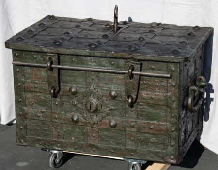 18th Century Armada Chest with Original Keys