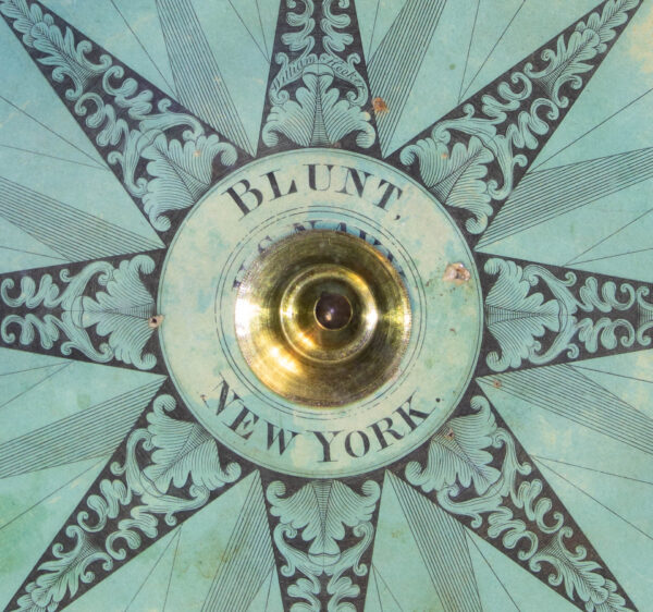 Rare Early US Navy Gimballed Compass by Blunt of New York - Image 4
