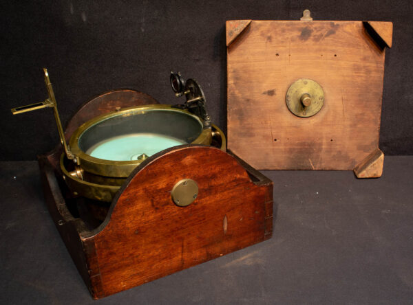 Rare Early US Navy Gimballed Compass by Blunt of New York - Image 2