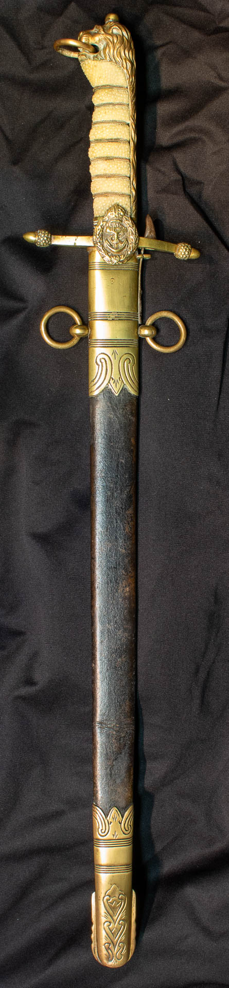 British Royal Naval Dirk with Scabbard