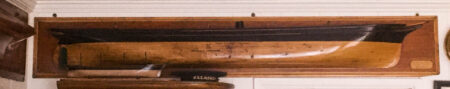 Builders Dockyard Half Model of the Iron Steam Sail Ship COLUMBIA