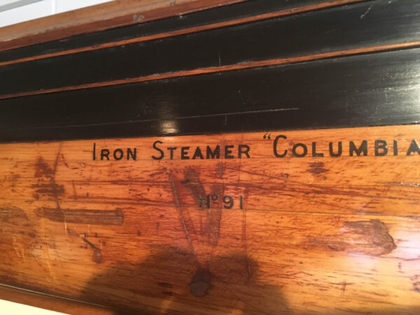 Builders Dockyard Half Model of the Iron Steam Sail Ship COLUMBIA - Image 3