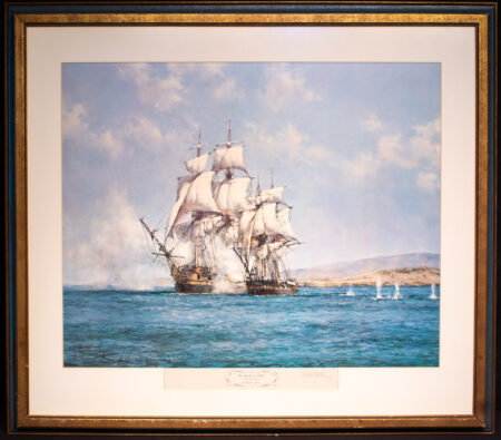 Montague Dawson Print-The Smoke of Battle - the Gallant SPEEDY