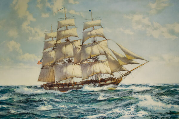 Montague Dawson Print USS CONSTELLATION - Image 5