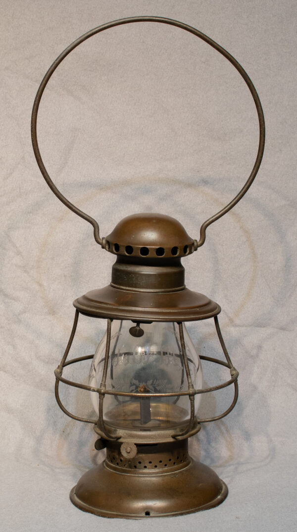 American Railway Lamp Etched FM Webber - Image 7