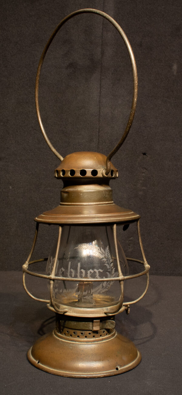 American Railway Lamp Etched FM Webber - Image 6