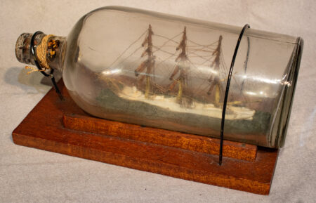 Full Rigged Ship in Bottle